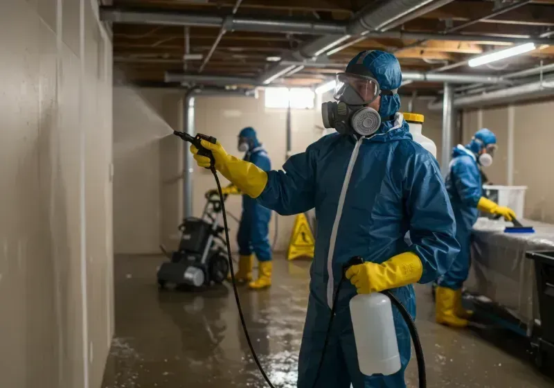 Basement Sanitization and Antimicrobial Treatment process in Saint Francisville, LA